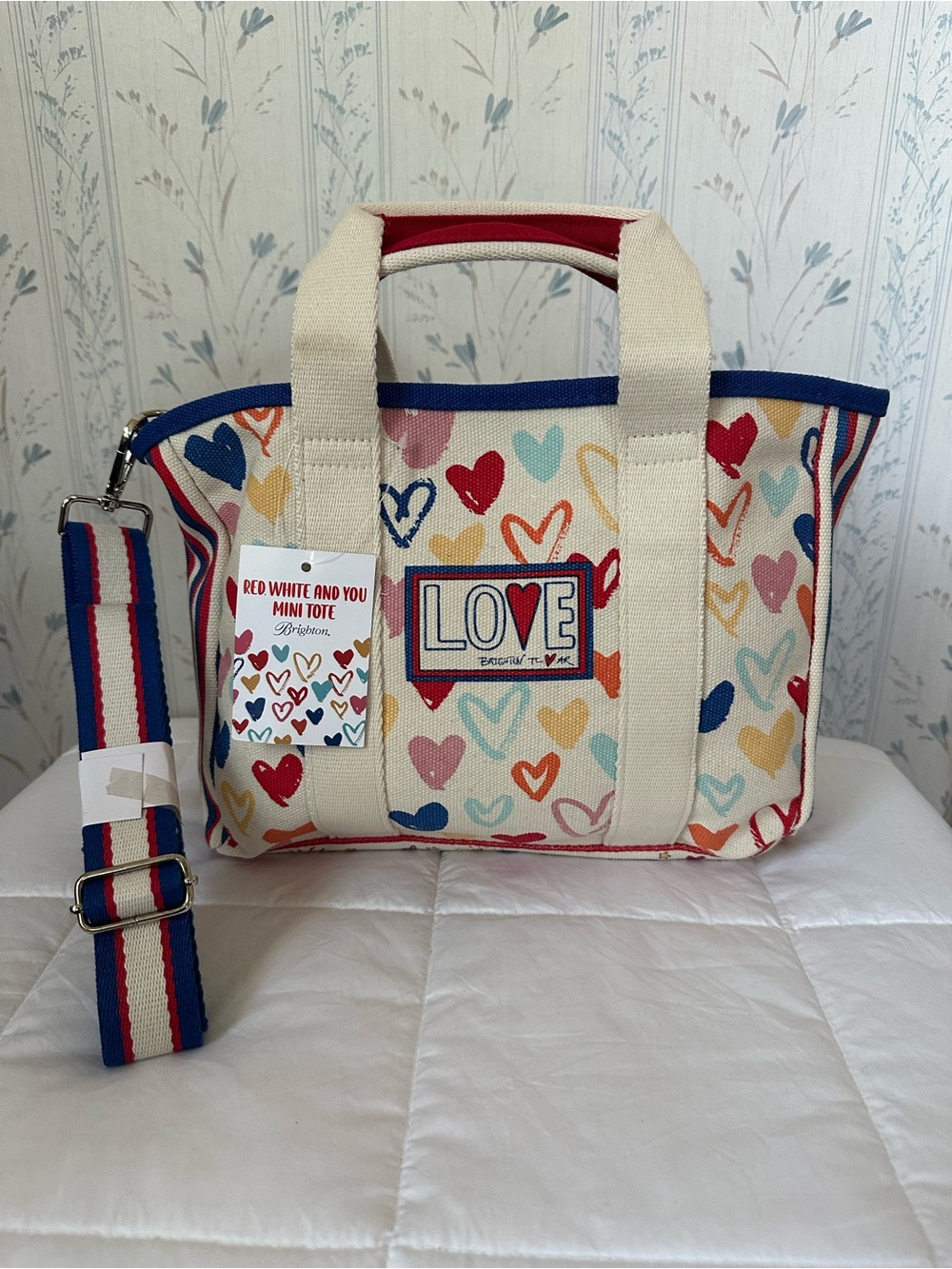 Brighton Red White & You Mini Tote